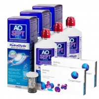 Pack 3x Aosept Plus 360 ml + 2x Biofinity Toric 6 lentes
