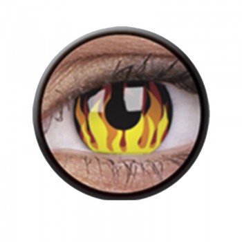 Crazy Lens Trimestral Flame Hot - 2 Lentes