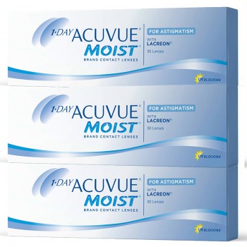 Lentes de Contacto 1 Day Acuvue Moist for Astigmatism 90 UN.