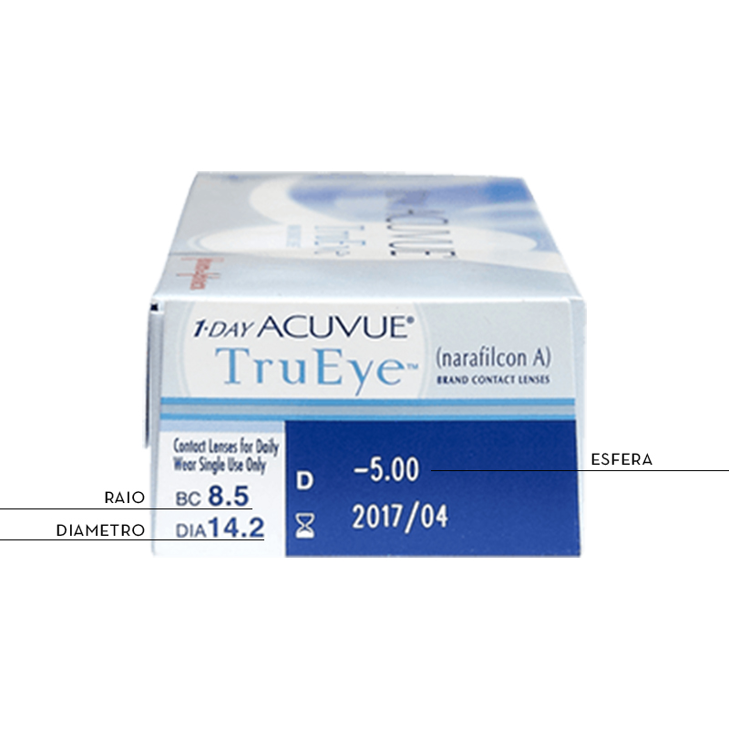 Lentes de Contacto 1 Day Acuvue TruEyes 30 UN. 1 Day Acuvue TruEyes 30 Lentes