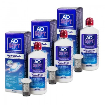 Pack 3 x Aosept Plus 360 ml